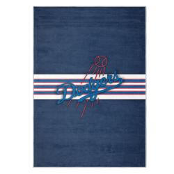 mlb los angeles dodgers area rug non slip baseball carpet home decor gift idea for fans lad57