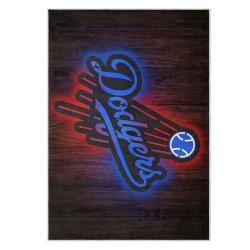 mlb los angeles dodgers area rug non slip baseball carpet home decor gift idea for fans lad61