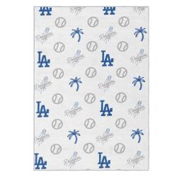 mlb los angeles dodgers area rug non slip baseball carpet home decor gift idea for fans lad63