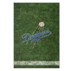 mlb los angeles dodgers area rug non slip baseball carpet home decor gift idea for fans lad66