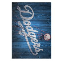 mlb los angeles dodgers area rug non slip baseball carpet home decor gift idea for fans lad69