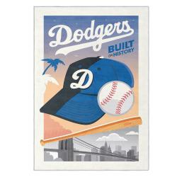 mlb los angeles dodgers area rug non slip baseball carpet home decor gift idea for fans lad72
