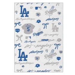mlb los angeles dodgers area rug non slip baseball carpet home decor gift idea for fans lad74