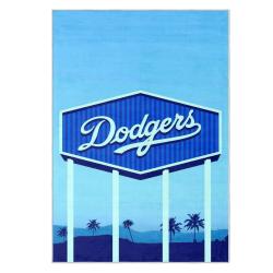 mlb los angeles dodgers area rug non slip baseball carpet home decor gift idea for fans lad82