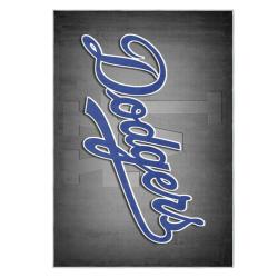 mlb los angeles dodgers area rug non slip baseball carpet home decor gift idea for fans lad83