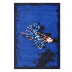 mlb los angeles dodgers area rug non slip baseball carpet home decor gift idea for fans lad86