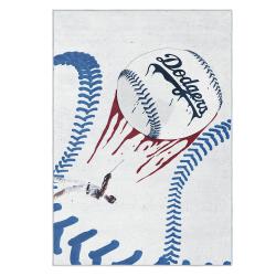 mlb los angeles dodgers area rug non slip baseball carpet home decor gift idea for fans lad88