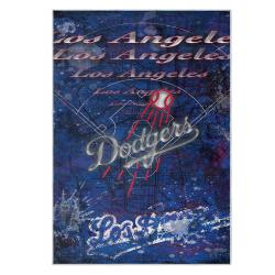 mlb los angeles dodgers area rug non slip baseball carpet home decor gift idea for fans lad95