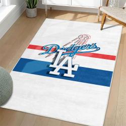 MLB Los Angeles Dodgers Area Rug Non-Slip Baseball Carpet Home Decor Gift Idea For Fans LAD102