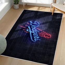 MLB Los Angeles Dodgers Area Rug Non-Slip Baseball Carpet Home Decor Gift Idea For Fans LAD114