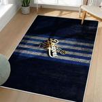 mlb los angeles dodgers area rug non slip baseball carpet home decor gift idea for fans living room lad116