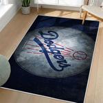 mlb los angeles dodgers area rug non slip baseball carpet home decor gift idea for fans living room lad117