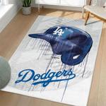 mlb los angeles dodgers area rug non slip baseball carpet home decor gift idea for fans living room lad119