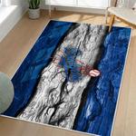mlb los angeles dodgers area rug non slip baseball carpet home decor gift idea for fans living room lad121