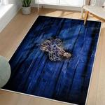 mlb los angeles dodgers area rug non slip baseball carpet home decor gift idea for fans living room lad123