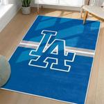 mlb los angeles dodgers area rug non slip baseball carpet home decor gift idea for fans living room lad127