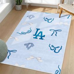 MLB Los Angeles Dodgers Area Rug Non-Slip Baseball Carpet Home Decor Gift Idea For Fans LAD129