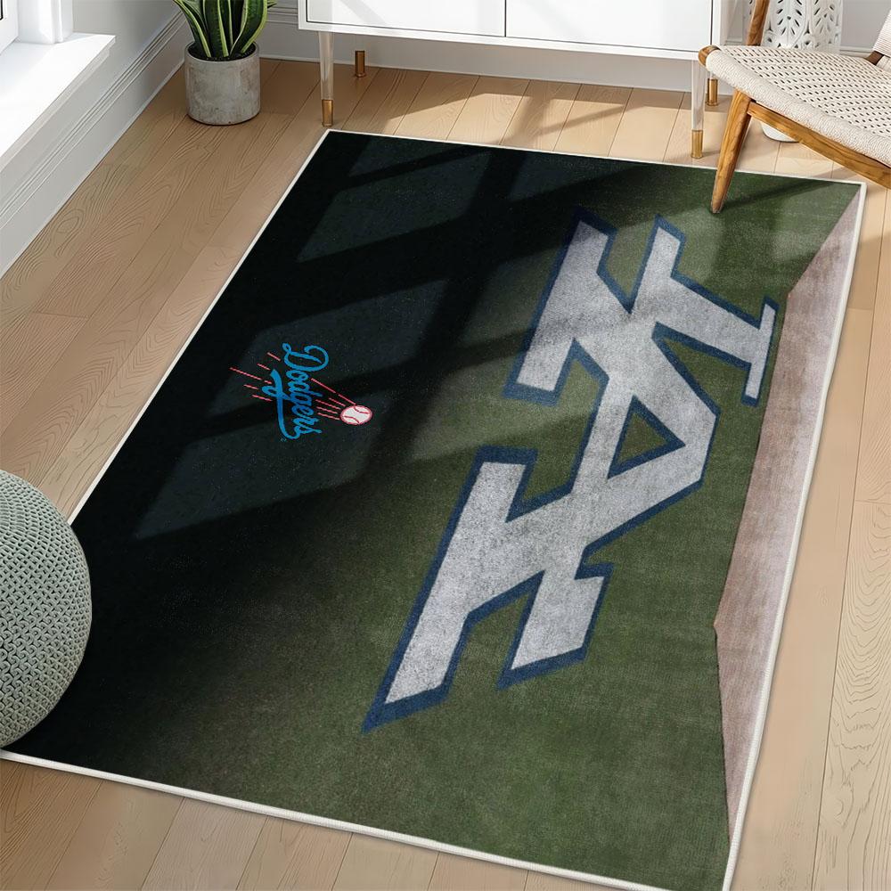 MLB Los Angeles Dodgers Area Rug Non-Slip Baseball Carpet Home Decor Gift Idea For Fans LAD131 mlb los angeles dodgers area rug non slip baseball carpet home decor gift idea for fans living room lad131