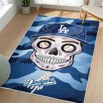 mlb los angeles dodgers area rug non slip baseball carpet home decor gift idea for fans living room lad14
