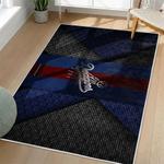 mlb los angeles dodgers area rug non slip baseball carpet home decor gift idea for fans living room lad149