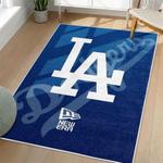 mlb los angeles dodgers area rug non slip baseball carpet home decor gift idea for fans living room lad15