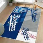 mlb los angeles dodgers area rug non slip baseball carpet home decor gift idea for fans living room lad154