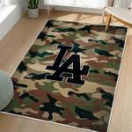 mlb los angeles dodgers area rug non slip baseball carpet home decor gift idea for fans living room lad161