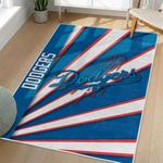 mlb los angeles dodgers area rug non slip baseball carpet home decor gift idea for fans living room lad167