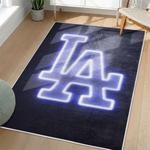 mlb los angeles dodgers area rug non slip baseball carpet home decor gift idea for fans living room lad169