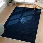 mlb los angeles dodgers area rug non slip baseball carpet home decor gift idea for fans living room lad22