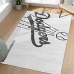 mlb los angeles dodgers area rug non slip baseball carpet home decor gift idea for fans living room lad23