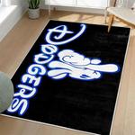 mlb los angeles dodgers area rug non slip baseball carpet home decor gift idea for fans living room lad24
