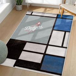 MLB Los Angeles Dodgers Area Rug Non-Slip Baseball Carpet Home Decor Gift Idea For Fans LAD3