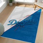 mlb los angeles dodgers area rug non slip baseball carpet home decor gift idea for fans living room lad36