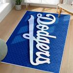 mlb los angeles dodgers area rug non slip baseball carpet home decor gift idea for fans living room lad45