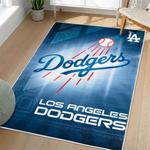 mlb los angeles dodgers area rug non slip baseball carpet home decor gift idea for fans living room lad46