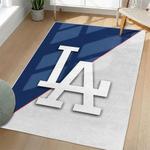 mlb los angeles dodgers area rug non slip baseball carpet home decor gift idea for fans living room lad73