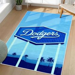 MLB Los Angeles Dodgers Area Rug Non-Slip Baseball Carpet Home Decor Gift Idea For Fans LAD82