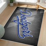 mlb los angeles dodgers area rug non slip baseball carpet home decor gift idea for fans living room lad83