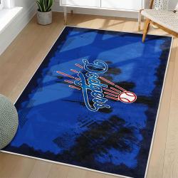 MLB Los Angeles Dodgers Area Rug Non-Slip Baseball Carpet Home Decor Gift Idea For Fans LAD86
