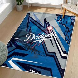 MLB Los Angeles Dodgers Area Rug Non-Slip Baseball Carpet Home Decor Gift Idea For Fans LAD9