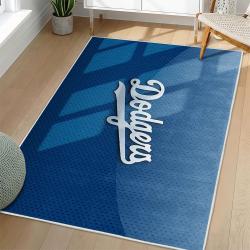 MLB Los Angeles Dodgers Area Rug Non-Slip Baseball Carpet Home Decor Gift Idea For Fans LAD93