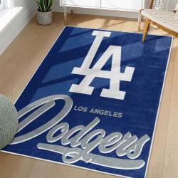 MLB Los Angeles Dodgers Area Rug Non-Slip Baseball Carpet Home Decor Gift Idea For Fans LAD96