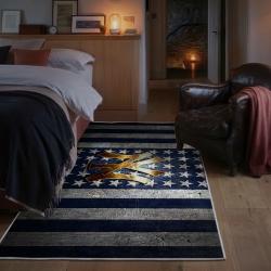 mlb new york yankees area rug non slip baseball carpet home decor gift idea for fans bedroom nyy106