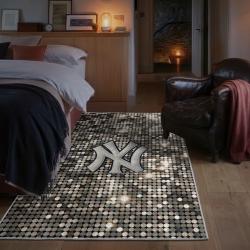 mlb new york yankees area rug non slip baseball carpet home decor gift idea for fans bedroom nyy108