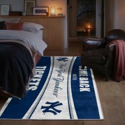 mlb new york yankees area rug non slip baseball carpet home decor gift idea for fans bedroom nyy109