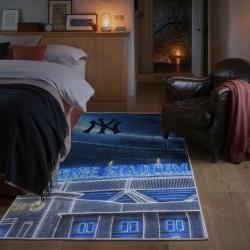 mlb new york yankees area rug non slip baseball carpet home decor gift idea for fans bedroom nyy115