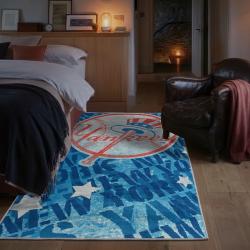 mlb new york yankees area rug non slip baseball carpet home decor gift idea for fans bedroom nyy123