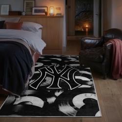 mlb new york yankees area rug non slip baseball carpet home decor gift idea for fans bedroom nyy125