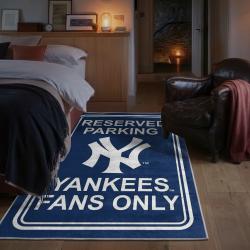 mlb new york yankees area rug non slip baseball carpet home decor gift idea for fans bedroom nyy126